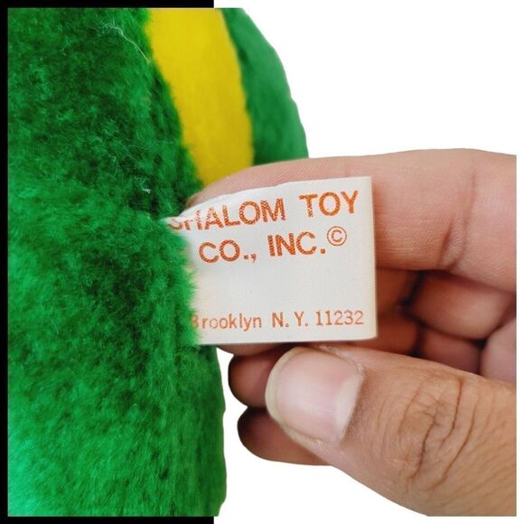 RARE Vintage Shalom Toy Co Frog I Love You 7.5" Plush Stuffed Animal Toy - Picture 6 of 8